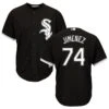 Nike Eloy Jimenez Chicago White Sox Black Alternate Replica Men's Jersey 2 Nike Eloy Jimenez Chicago White Sox Black Alternate Replica Men's Jersey -Hockey Store Jimenez 74 Alternate front and back