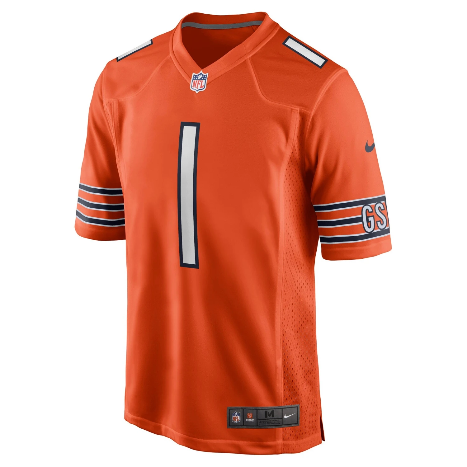 Justin Fields Chicago Bears Nike Orange Alternate Game Replica Jersey 4 Justin Fields Chicago Bears Nike Orange Alternate Game Replica Jersey - Image 2