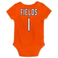 Justin Fields Chicago Bears Orange Baby Onesie -Hockey Store K1I1FDJT B80 BRSJF FIELDS BEARS B1