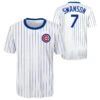 Dansby Swanson Chicago Cubs Sublimated Pinstripe Youth Tee