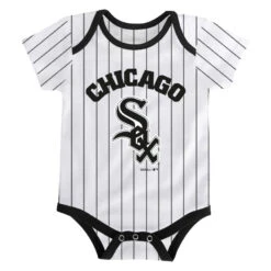 Chicago White Sox Pinstripe Current Logo "Chicago" Creeper Onesie