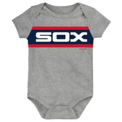 Chicago White Sox Grey 1983 Logo Creeper Onesie