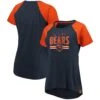Fanatics Chicago Bears Women's Navy And Orange Athena Tee -Hockey Store MAB9 983E 7Q 80N FF0