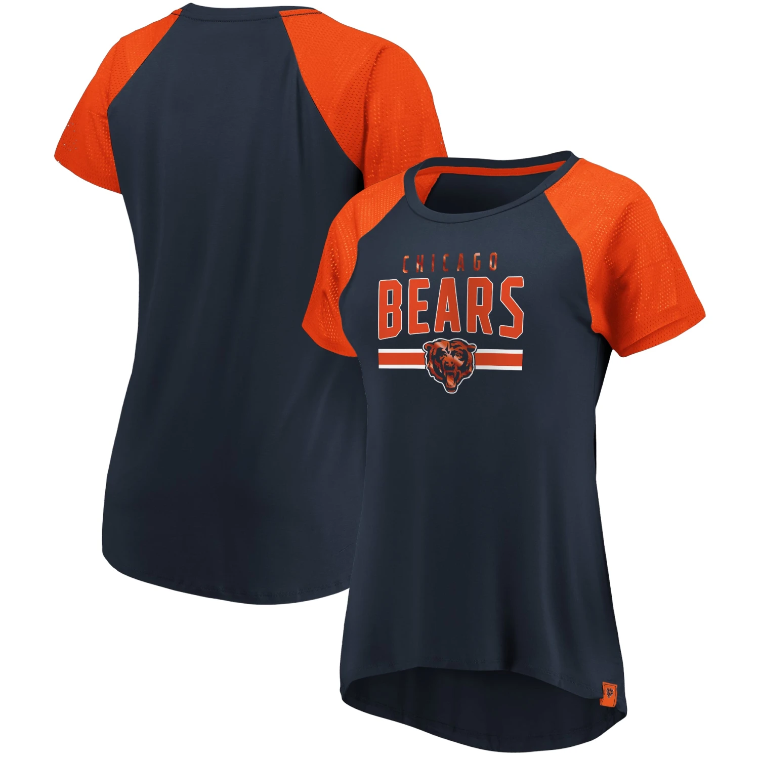 Fanatics Chicago Bears Women's Navy And Orange Athena Tee 3 Fanatics Chicago Bears Women's Navy And Orange Athena Tee