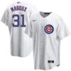 Nike Greg Maddux Chicago Cubs Home Pinstripe Men's Replica Jersey 2 Nike Greg Maddux Chicago Cubs Home Pinstripe Men's Replica Jersey -Hockey Store MADDUX 31 Home front back