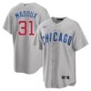 Fanatics Greg Maddux Chicago Cubs Road Gray Men's Replica Jersey 1 Fanatics Greg Maddux Chicago Cubs Road Gray Men's Replica Jersey -Hockey Store MADDUX Road Jersey front back