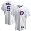 Christopher Morel Chicago Cubs Home Pinstripe Nike Men's Replica Jersey 2 Christopher Morel Chicago Cubs Home Pinstripe Nike Men's Replica Jersey -Hockey Store MOREL 5 Nike FRONT BACK CUBS HOME PINSTRIPE REPLICA 1