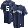 Christopher Morel Chicago Cubs City Connect Wrigleyville Nike Men's Replica Jersey 1 Christopher Morel Chicago Cubs City Connect Wrigleyville Nike Men's Replica Jersey -Hockey Store MOREL Front Back