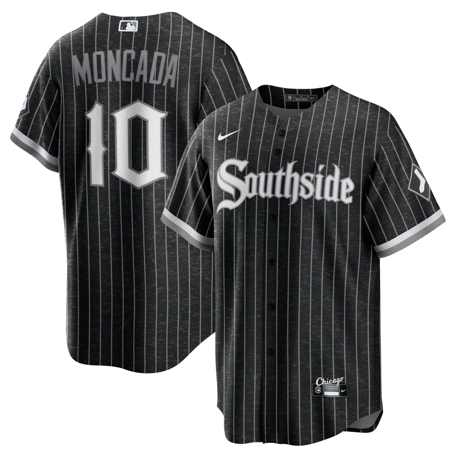 Yoan Moncada Chicago White Sox Nike Black City Connect Replica Men's Jersey 3 Yoan Moncada Chicago White Sox Nike Black City Connect Replica Men's Jersey