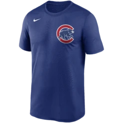 Chicago Cubs Nike Men's Dri-Fit Wordmark Rush Blue T-Shirt