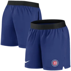 Chicago Cubs Nike Women's Authentic Collection Dri-Fit Rush Blue Short