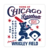 Wrigley Field The Friendly Confines Let's Play Ball Sticker 2 Wrigley Field The Friendly Confines Let's Play Ball Sticker -Hockey Store NGG8F STICKER