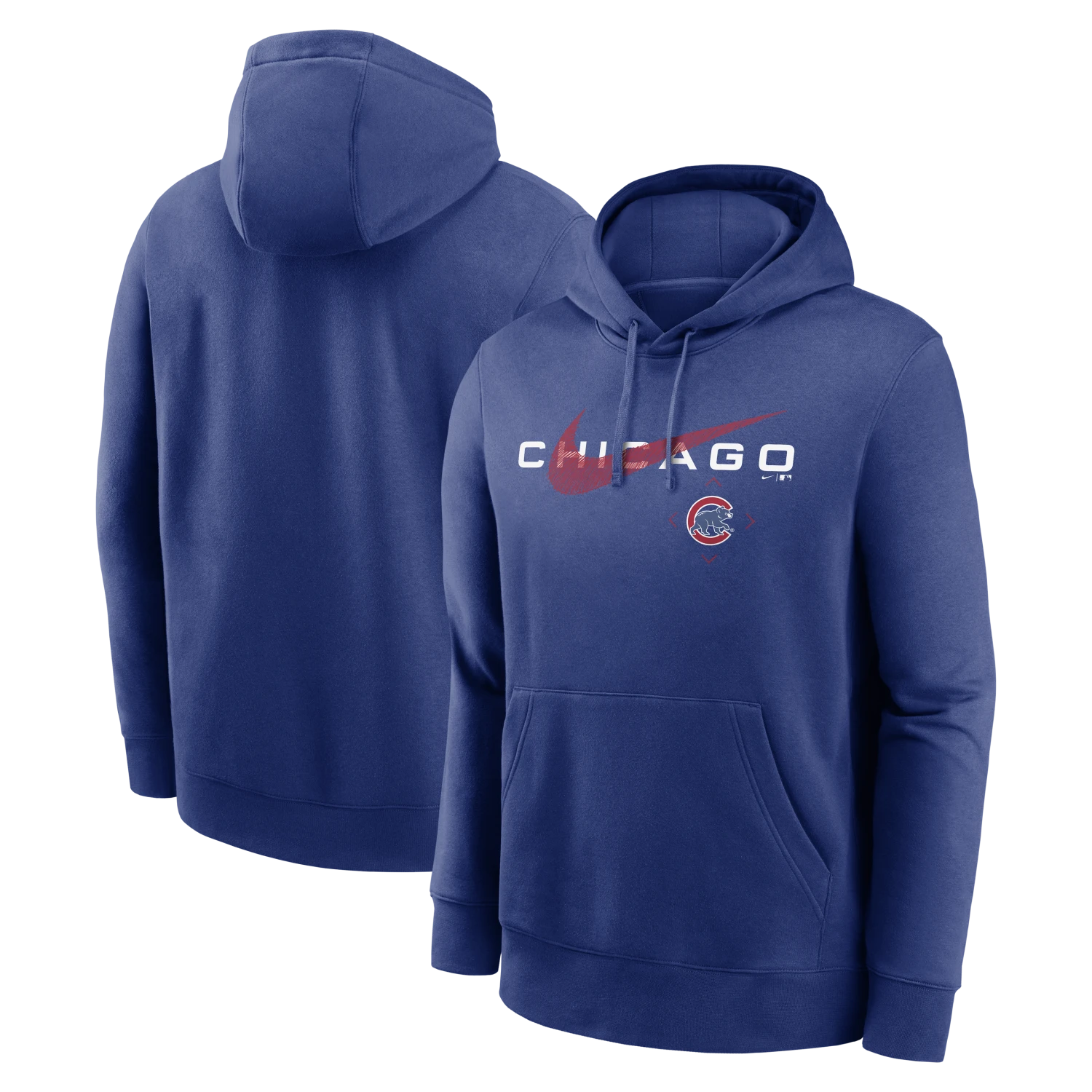 Chicago Cubs Nike Swoosh Neighborhood Pullover Fleece Hoodie 3 Chicago Cubs Nike Swoosh Neighborhood Pullover Fleece Hoodie
