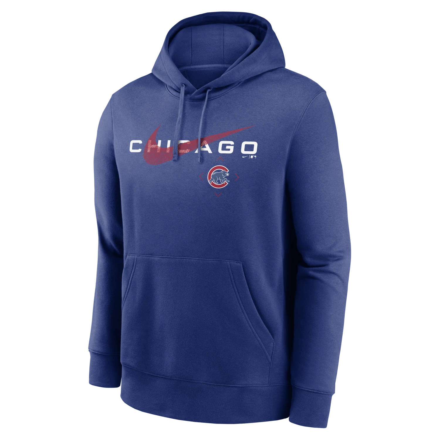 Chicago Cubs Nike Swoosh Neighborhood Pullover Fleece Hoodie 5 Chicago Cubs Nike Swoosh Neighborhood Pullover Fleece Hoodie - Image 3