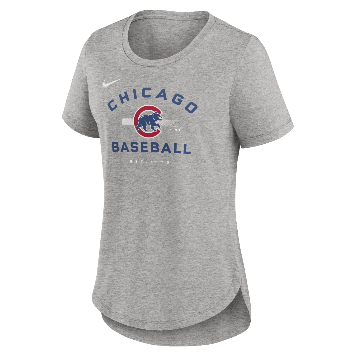 Chicago Cubs Nike Woman's Hot Prospect Tri-Blend T-Shirt 4 Chicago Cubs Nike Woman's Hot Prospect Tri-Blend T-Shirt - Image 2