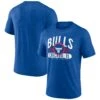 Fanatics Chicago Bulls Royal Badge Of Honor Tri-Blend T-Shirt