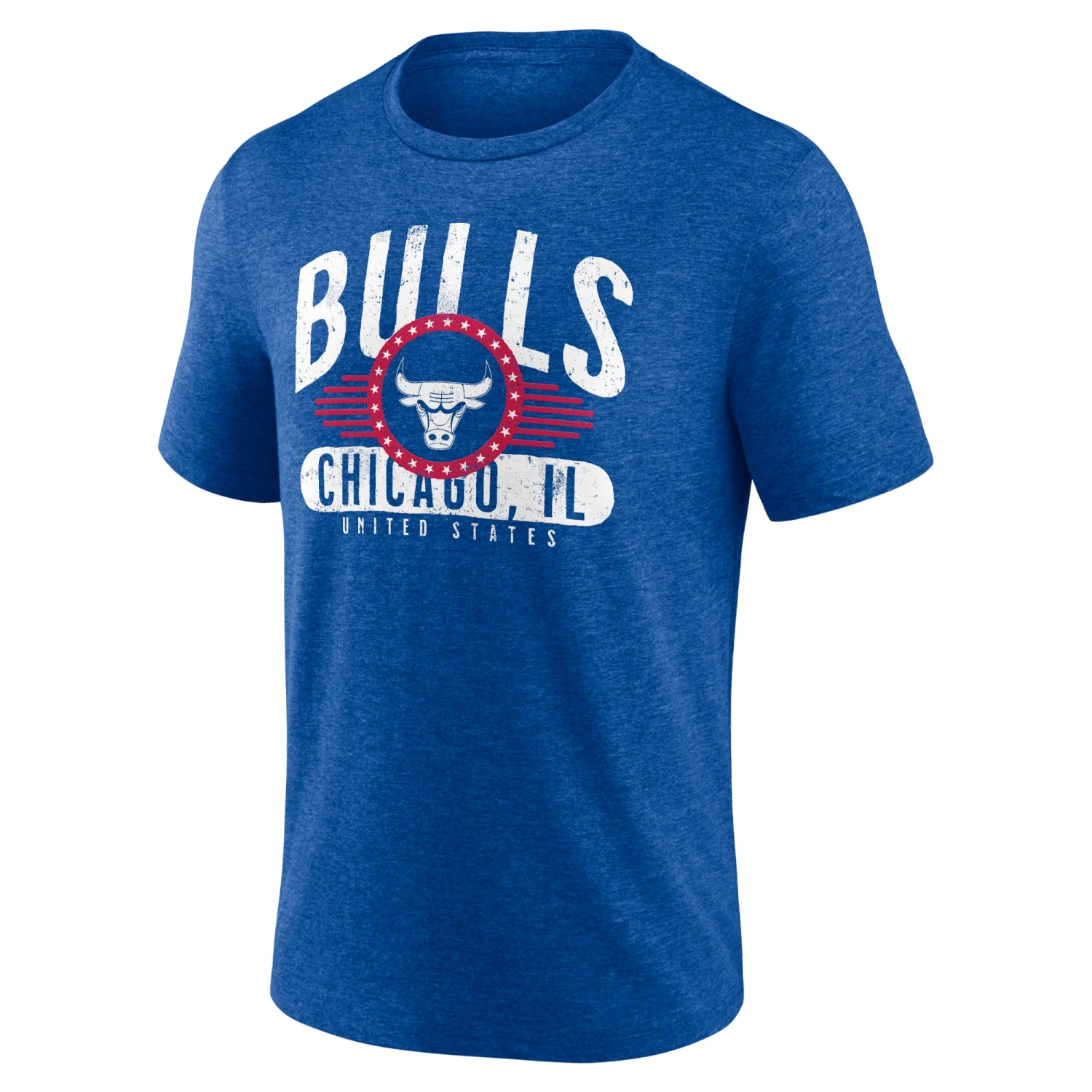 Fanatics Chicago Bulls Royal Badge Of Honor Tri-Blend T-Shirt 4 Fanatics Chicago Bulls Royal Badge Of Honor Tri-Blend T-Shirt - Image 2