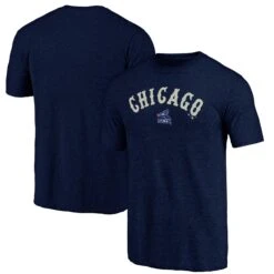 Fanatics Chicago White Sox Navy Vintage Tri-Blend Tee