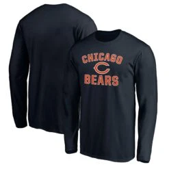 Fanatics Chicago Bears Navy Heart And Soul Long Sleeve Tee
