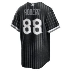 Luis Robert Chicago White Sox Nike Black City Connect Replica Men's Jersey 6 Luis Robert Chicago White Sox Nike Black City Connect Replica Men's Jersey -Hockey Store Robert City Connect Back
