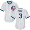 Fanatics David Ross Chicago Cubs Cooperstown White Pinstripe V-Neck Home Men's Jersey 2 Fanatics David Ross Chicago Cubs Cooperstown White Pinstripe V-Neck Home Men's Jersey -Hockey Store Ross 3 Cooperstown White Vneck front and back