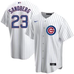 Nike Ryne Sandberg Chicago Cubs Home Pinstripe Men's Replica Jersey