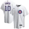 Nike Ron Santo Chicago Cubs Home Pinstripe Men's Replica Jersey -Hockey Store SANTO 10 Home front back