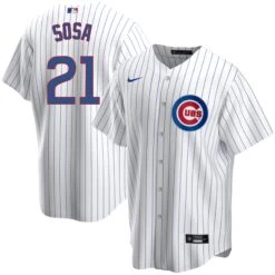 Nike Sammy Sosa Chicago Cubs Home Pinstripe Men's Replica Jersey