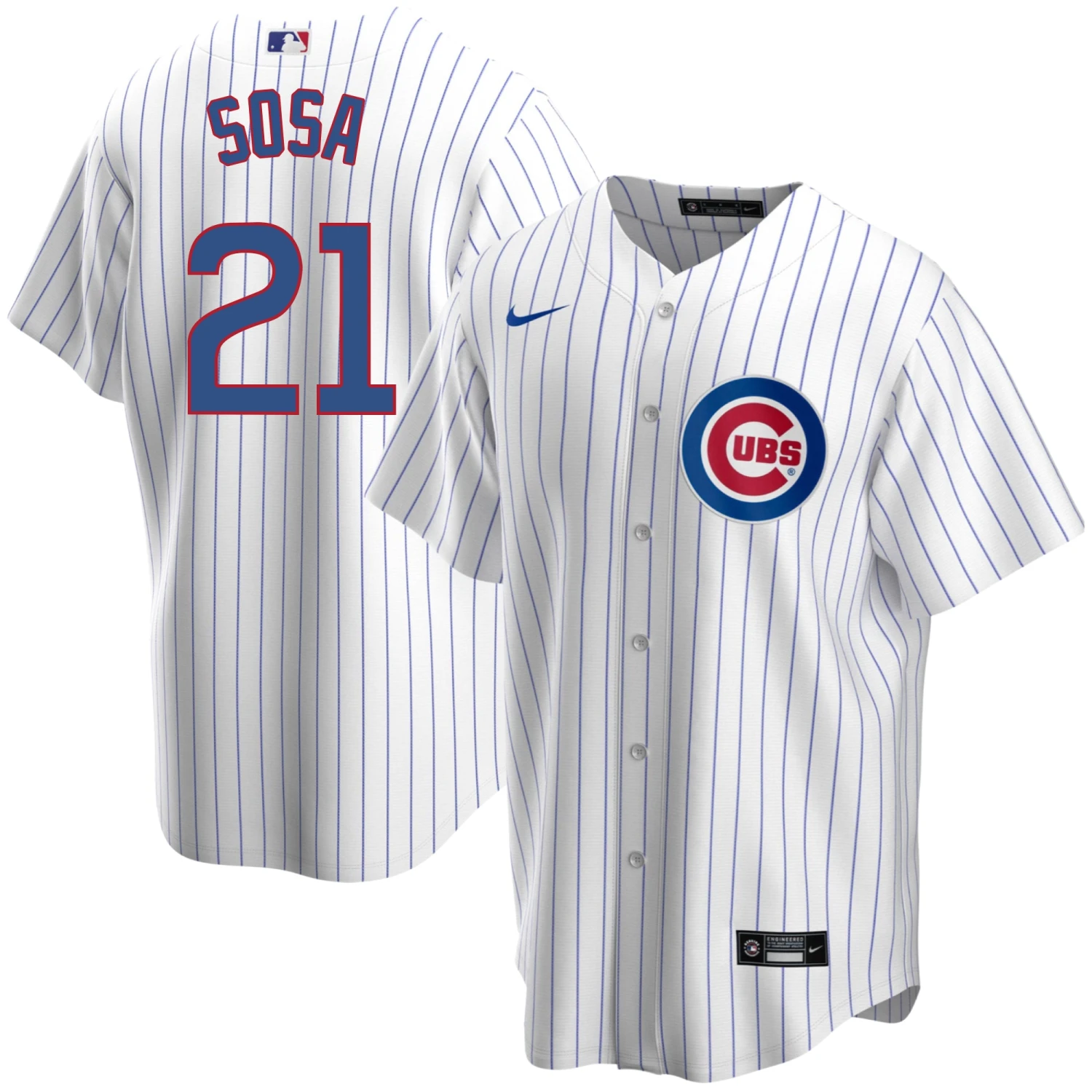 Nike Sammy Sosa Chicago Cubs Home Pinstripe Men's Replica Jersey 3 Nike Sammy Sosa Chicago Cubs Home Pinstripe Men's Replica Jersey