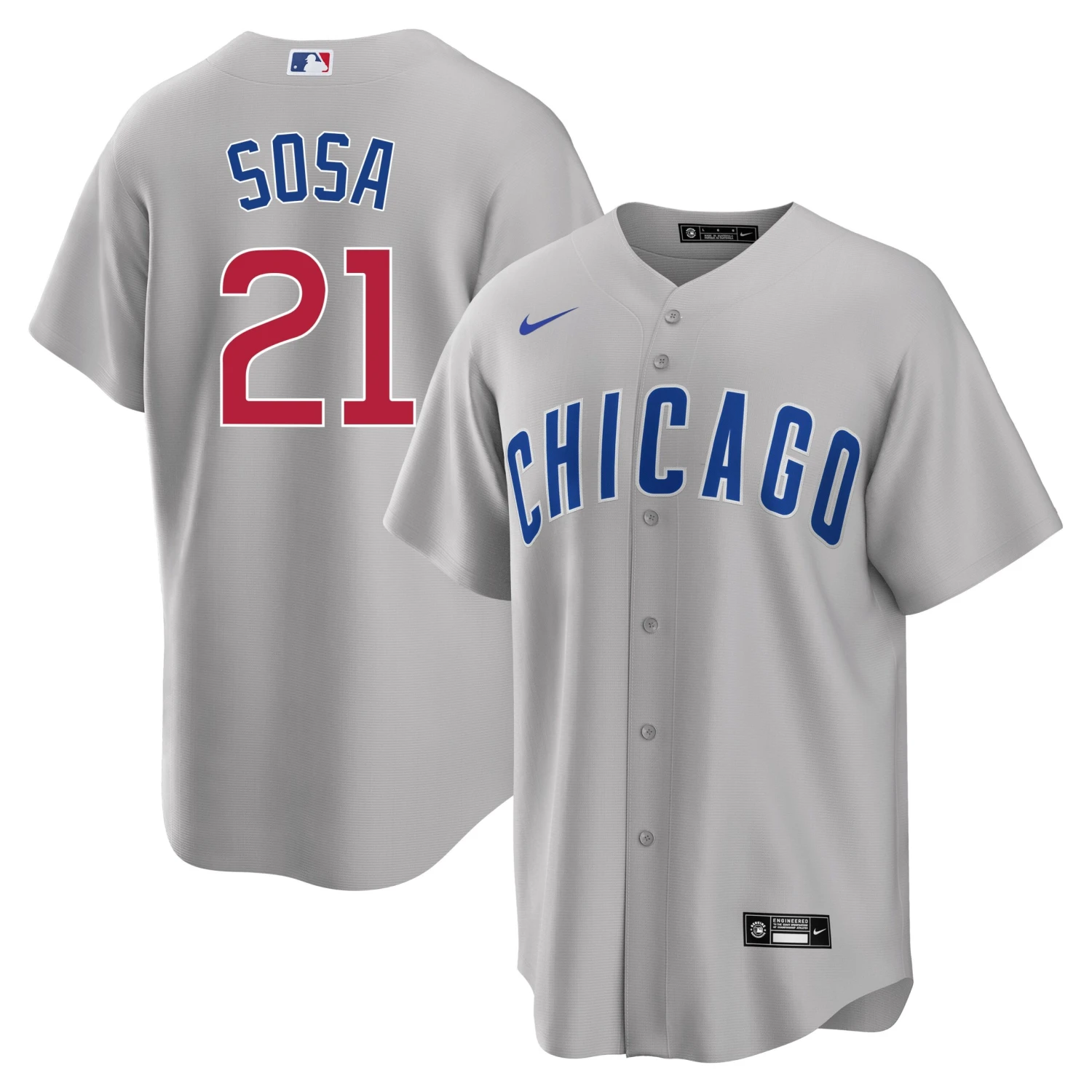 Fanatics Sammy Sosa Chicago Cubs Road Gray Men's Replica Jersey 3 Fanatics Sammy Sosa Chicago Cubs Road Gray Men's Replica Jersey