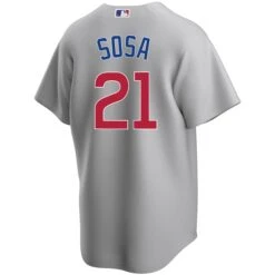 Fanatics Sammy Sosa Chicago Cubs Road Gray Men's Replica Jersey 6 Fanatics Sammy Sosa Chicago Cubs Road Gray Men's Replica Jersey -Hockey Store SOSA Road jersey