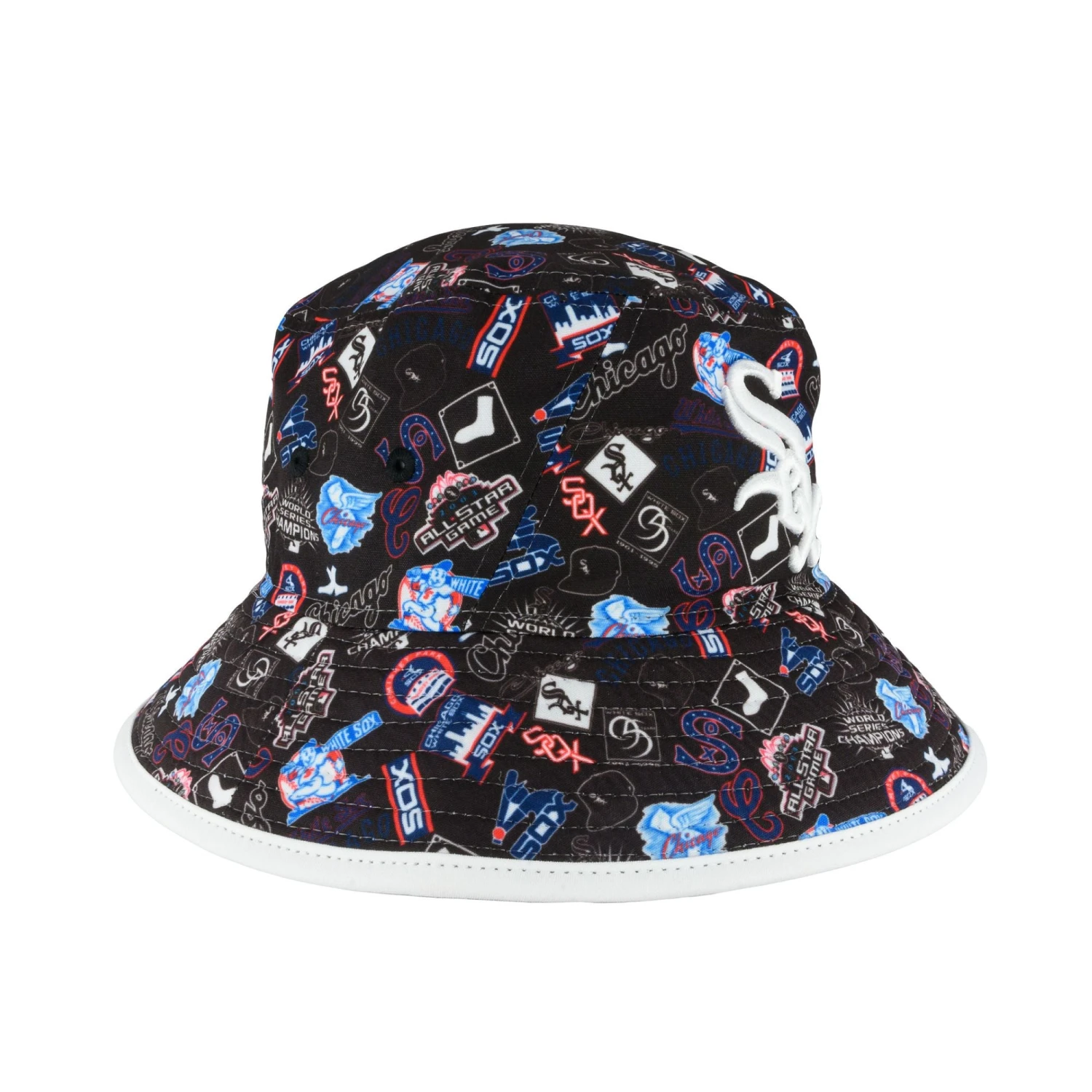 NEW ERA Chicago White Sox All Logos Bucket Hat 5 NEW ERA Chicago White Sox All Logos Bucket Hat - Image 3