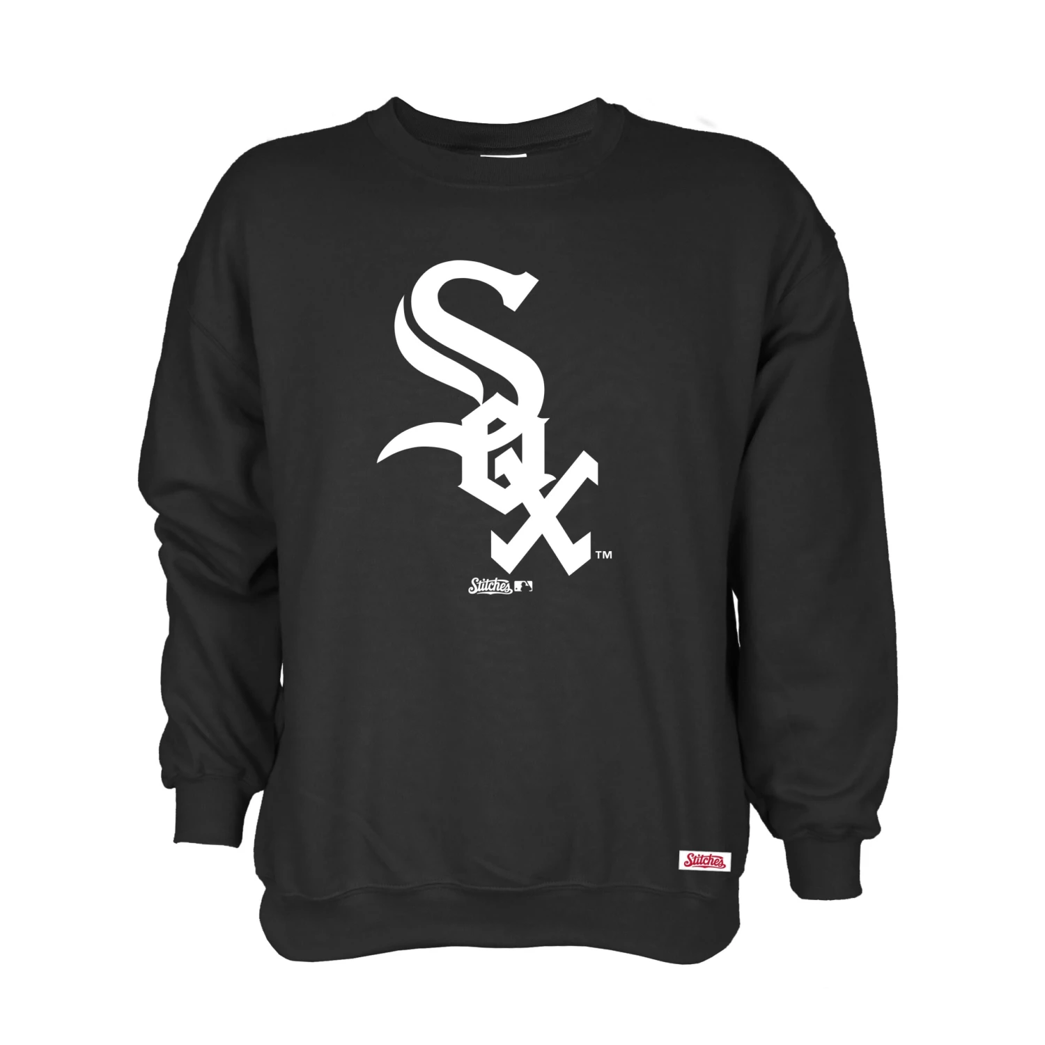 Chicago White Sox Logo Black Crew Neck Sweatshirt 3 Chicago White Sox Logo Black Crew Neck Sweatshirt