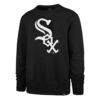 '47 BRAND Chicago White Sox Logo Men's Black Crewneck Sweatshirt -Hockey Store SXMCS00008 4d150c39 0b8a 49ec 805d 11929b66e5a6