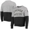 Chicago White Sox '47 Heathered Gray/Heathered Black Two-Toned Men's Pullover Sweatshirt -Hockey Store SXMCS010 1