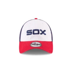 NEW ERA Chicago White Sox Casual Classic White/Red/Navy Throwback 80's Logo 9Twenty Adjustable Adult Hat -Hockey Store SXMHA00128 1