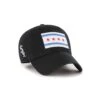 47 Chicago White Sox Black Chicago Flag Cleanup Adjustable Hat -Hockey Store SXMHA150 3