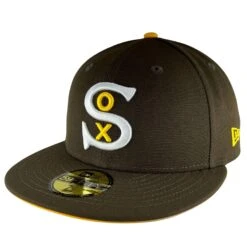 Chicago White Sox Dia De Los Padres Brown/Gold New Era 59FIFTY Fitted Hat -Hockey Store SXMHF127 2