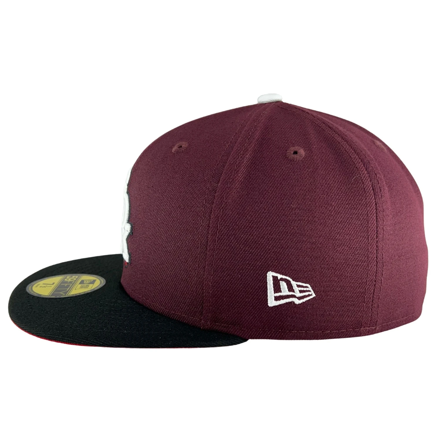 Chicago White Sox Maroon/Black/UV Red New Era 59FIFTY Fitted Hat 7 Chicago White Sox Maroon/Black/UV Red New Era 59FIFTY Fitted Hat - Image 5