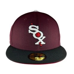 Chicago White Sox Maroon/Black/UV Red New Era 59FIFTY Fitted Hat 10 Chicago White Sox Maroon/Black/UV Red New Era 59FIFTY Fitted Hat -Hockey Store SXMHF142 5