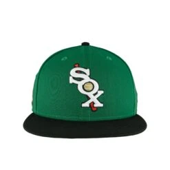 Chicago White Sox Kelly Black New Era 59FIFTY Fitted Hat 12 Chicago White Sox Kelly Black New Era 59FIFTY Fitted Hat -Hockey Store SXMHF145 2