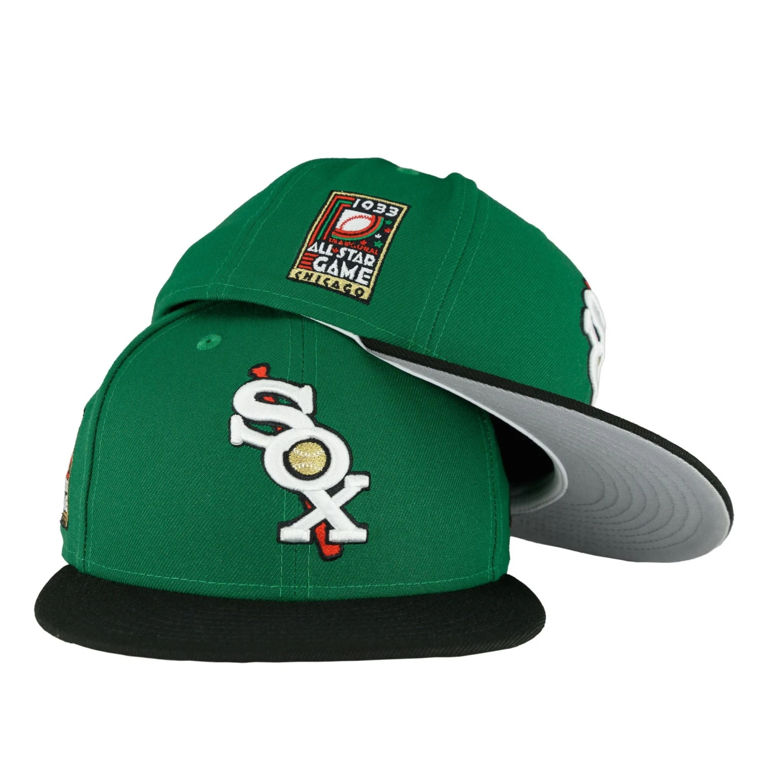 Chicago White Sox Kelly Black New Era 59FIFTY Fitted Hat 3 Chicago White Sox Kelly Black New Era 59FIFTY Fitted Hat