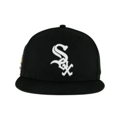 Chicago White Sox Black Grey 05' WS New Era 59FIFTY Fitted Hat -Hockey Store SXMHF152 2