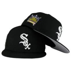 Chicago White Sox Black Grey 05' WS New Era 59FIFTY Fitted Hat