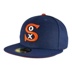 Chicago White Sox Navy/Orange 1917 New Era 59FIFTY Fitted Hat -Hockey Store SXMHF158 5