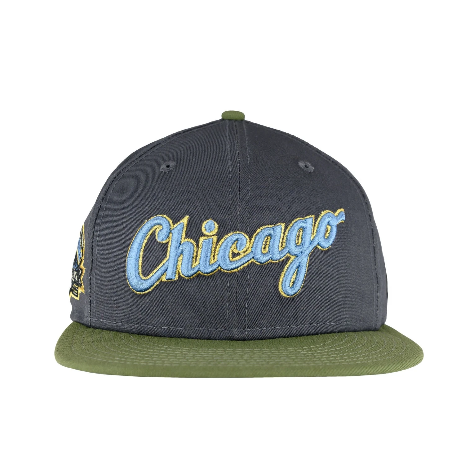 Chicago White Sox Graphite New Olive Birdseye Blue New Era 59FIFTY Fitted Hat 5 Chicago White Sox Graphite New Olive Birdseye Blue New Era 59FIFTY Fitted Hat - Image 3