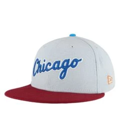 Chicago White Sox Dolphin Grey/Cardinal Red New Era 59FIFTY Fitted Hat 13 Chicago White Sox Dolphin Grey/Cardinal Red New Era 59FIFTY Fitted Hat -Hockey Store SXMHF168 2