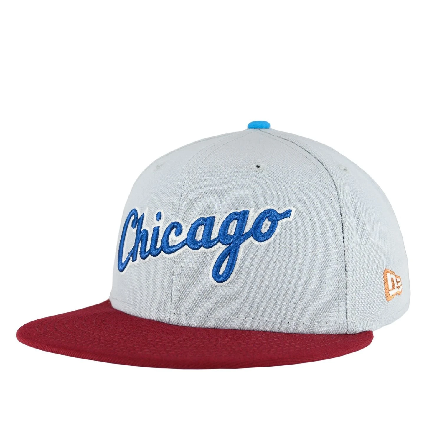 Chicago White Sox Dolphin Grey/Cardinal Red New Era 59FIFTY Fitted Hat 6 Chicago White Sox Dolphin Grey/Cardinal Red New Era 59FIFTY Fitted Hat - Image 4