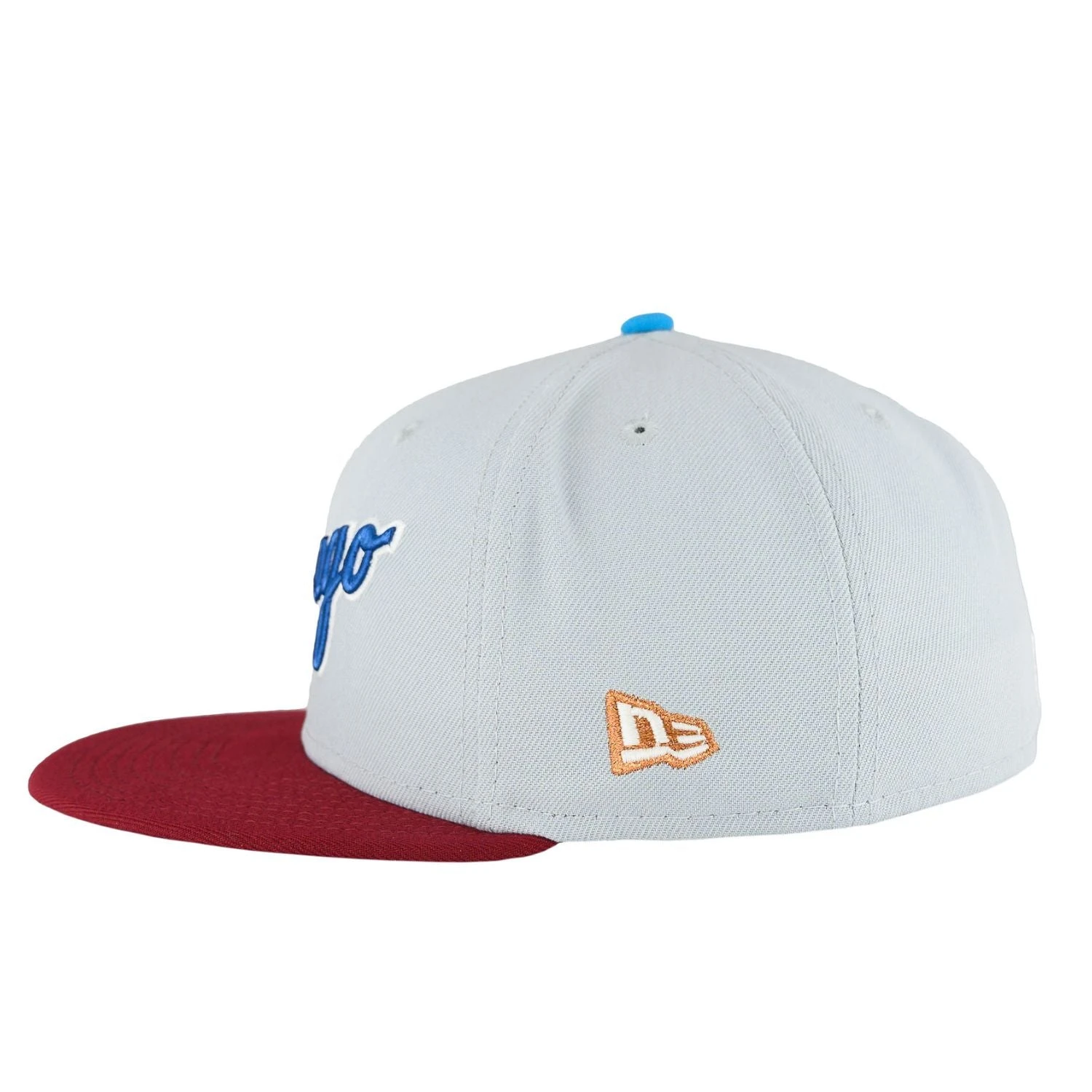 Chicago White Sox Dolphin Grey/Cardinal Red New Era 59FIFTY Fitted Hat 8 Chicago White Sox Dolphin Grey/Cardinal Red New Era 59FIFTY Fitted Hat - Image 6