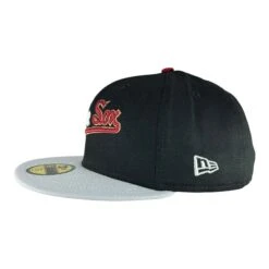 Chicago White Sox Black/Dolphin/Scarlet UV New Era 59FIFTY Fitted Hat -Hockey Store SXMHF170 4